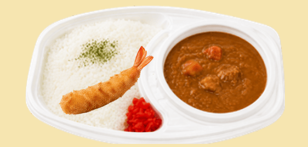 エビフライカレー弁当
